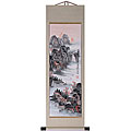 'Mountain Waterfall' Wall Scroll Painting