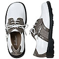 Sandbaggers Women's Carly Houndstooth on White Shoes