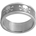Skulls and Crossbones Stainless Steel Ring