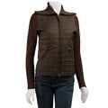 Lauren Hansen Women's Quilted Vest Knit Jacket