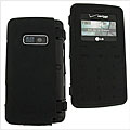 Black Silicone Skin Case for LG VX9100 EnV2