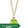 Charming Life 14k Goldfill Green Crystal Briolette Necklace