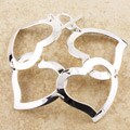 Sterling Silver Linked Hearts Bracelet (Mexico)