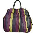 Prada Multicolor Striped Nappa Leather Bag