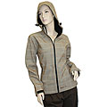 Pulse Women's Plaid Hoodie Soft Shell Jacket
