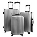 Travel Concepts Silver Viaggio 3-piece Polycarbonate Luggage Set
