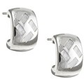 Sterling Silver Mother of Pearl Inlay Earrings