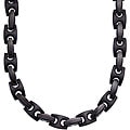 Blackplated Stainless Steel Men's Link-style Necklace