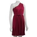 Suzi Chin for Maggy Boutique Women's One-shoulder Rolled Hem Dress
