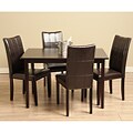 Eveleen Brown 5-piece Dining Table and Chair Set
