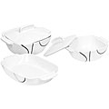Corelle Simple Lines White 5-piece Casserole Set