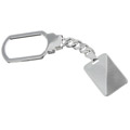 Sterling Silver Engravable Rectangular Keychain