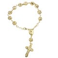 14k Gold over Silver 7-inch Rosary Bracelet