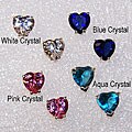 Sterling Silver 'Crystal Love' Earrings (India)