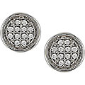 10k White Gold Diamond Stud Earrings