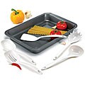 Baker's Secret Non-stick Roast Pan with Kitchen Tools
