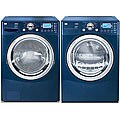 LG Front-load Blue Steam Washer and Gas Dryer Combo (Refurbished)