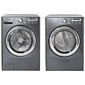 LG Grey Steam Washer and Gas Dryer Combo (Refurbished)