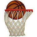 Outer Edges 'Basketball and Hoop' Wall Art