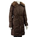 Tommy Hilfiger Women's Wing Collar Belted Down Jacket