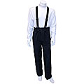 Pulse Men's Black Suspender Snowboard Pants