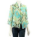 Nicola Women's Long-sleeve Collar Print Shirt