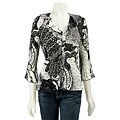 Nicola Women's Ruffled Neck Long Sleeve Top
