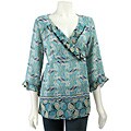 Nicola V-neck 3/4-length Sleeve Printed Top