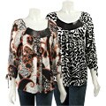 Nicola Women's 3/4-sleeve Printed Top