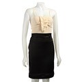 Max & Cleo Women's Chiffon/ Satin Twofer Dress