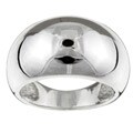 Sterling Silver Dome Ring