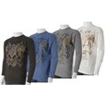 Black Web Men's Vintage Medieval Thermal Shirt