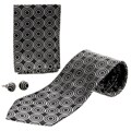 Boston Traveler Men's Concentric Circle Tie Set