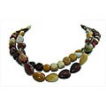 Sterling Silver Mookaite Double-strand Beaded Necklace