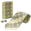Boston Traveler Men's Circles Tie Gift Set