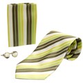 Boston Traveler Striped Extra-long Men's Tie Gift Set
