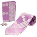 Boston Traveler Men's Muted Circle Tie Gift Set