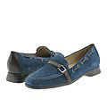 Trotters Jaquelin Lake Blue/Mocha Suede