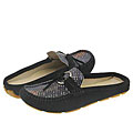 J. Rene� Flexor Black Suede/Python Print