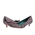 Irregular Choice All Ruffled Up Black/Pink Printed Suede