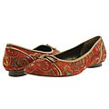 Franco Sarto Manicure Brick/Bronze Tapestry/Metallic Kid