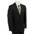 Kenneth Cole New York Men's Black Faint Stripe 2-button Suit