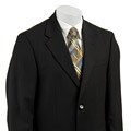 Kenneth Cole Men's 2-button Black Wool Suit