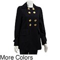 Miss Sixty Women's Double-breasted Pleated-back Trench Coat
