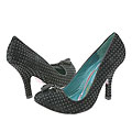 Irregular Choice Bauble Black Pigskin / Black Piping