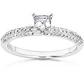 14k Gold 1/2ct TDW Asscher Diamond Ring (H-I, VS2-SI1)