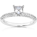14k Gold 1ct TDW Asscher Diamond Engagement Ring (HI, VS2-SI1)