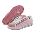 DVS Shoe Company Dillinger W Pink Canvas Stripes
