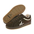 Sneaux Curve Down Chocolate/Cream Suede/Leather