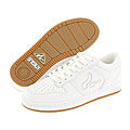 Sneaux Pipe White/Gum Grainy Leather/Smooth Leather